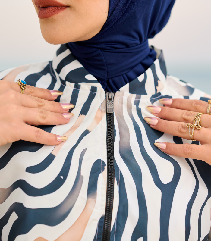 Modest hijab burkini printed Top