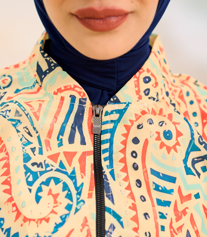 Modest hijab burkini printed Top