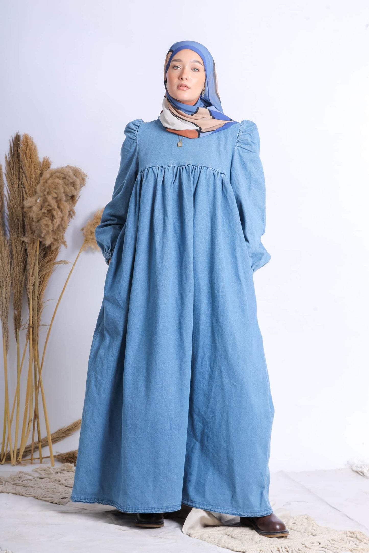 Turkish denim dress