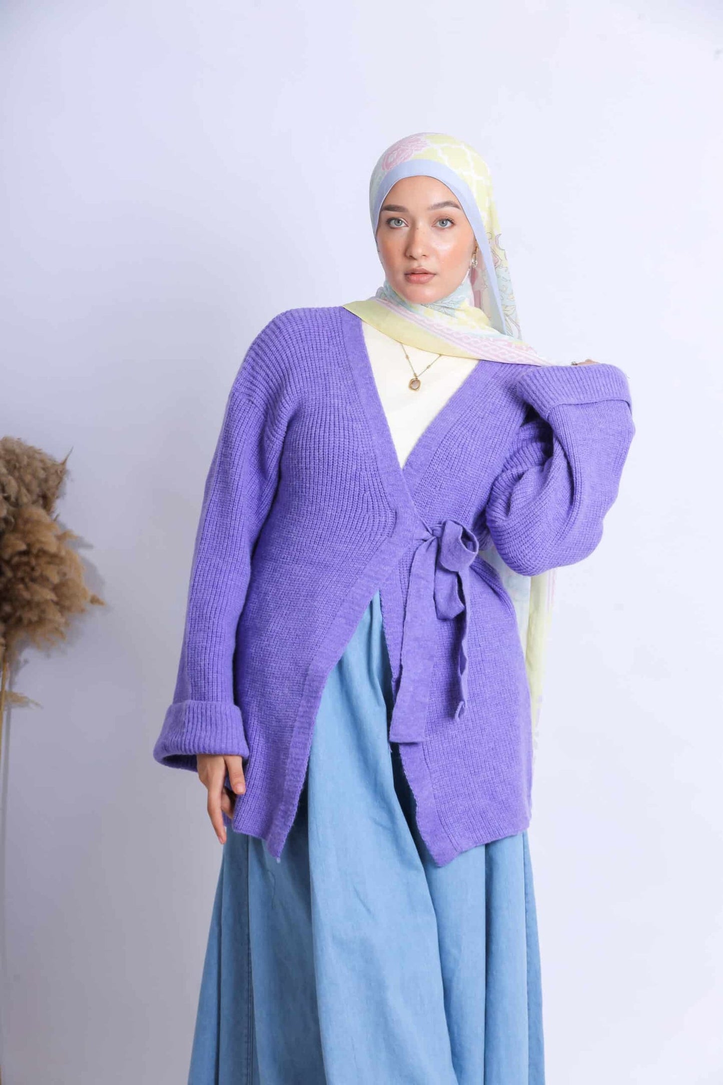 Tie side pullover