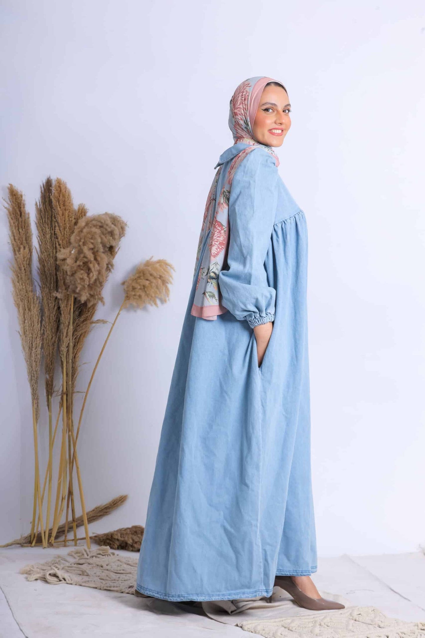 Turkish denim dress