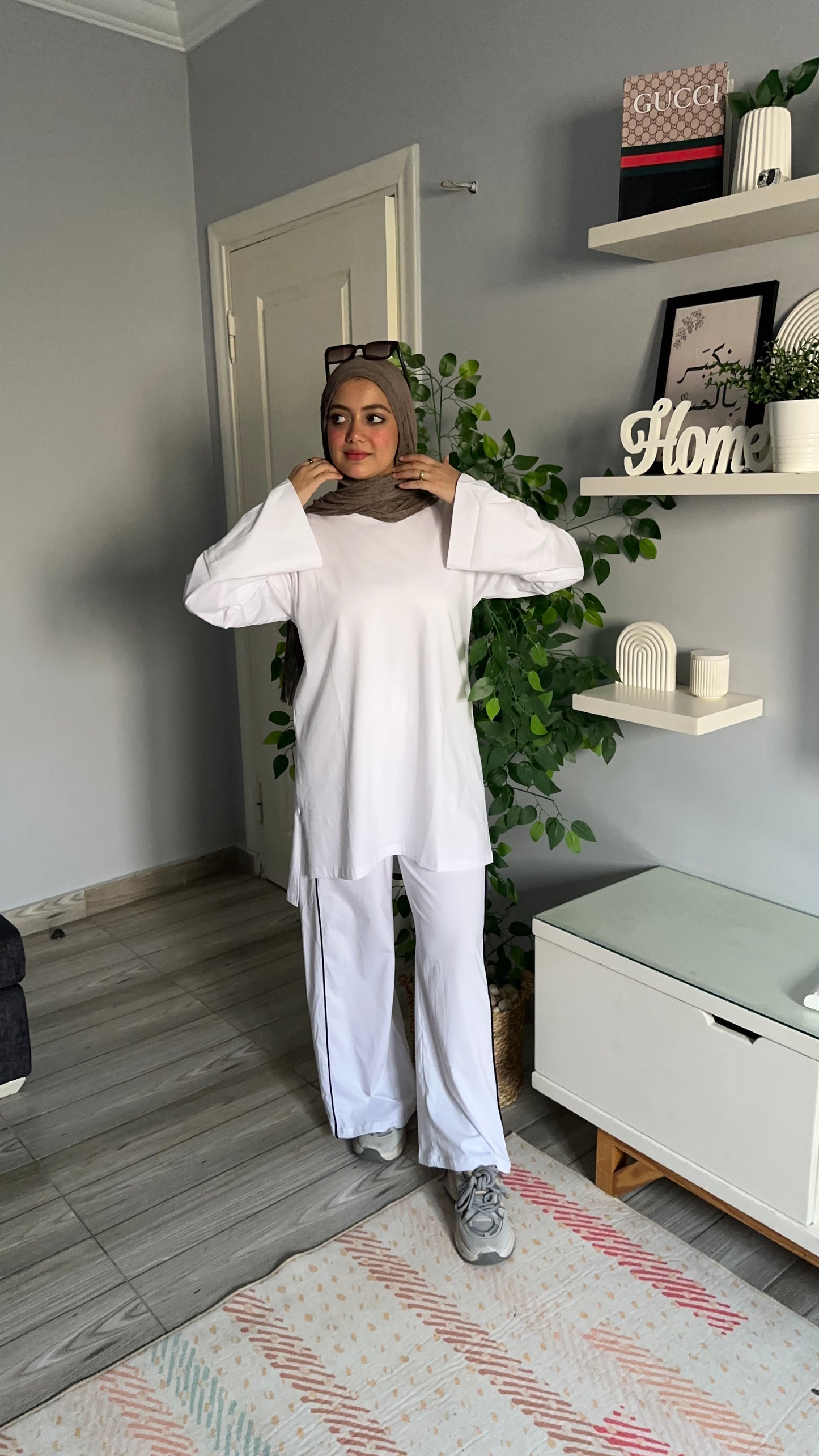 Oversized cotton shirt