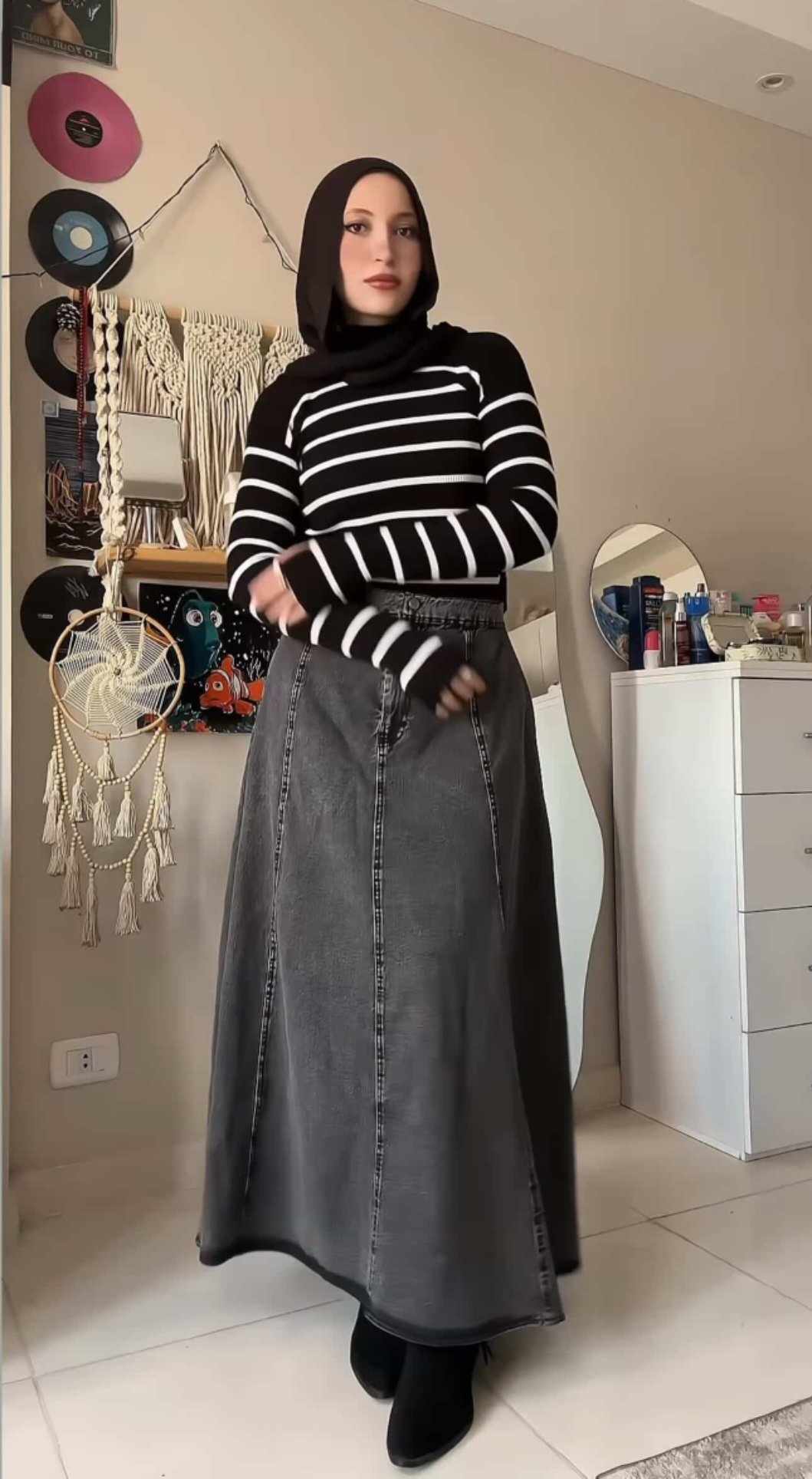 Effortless denim skirt