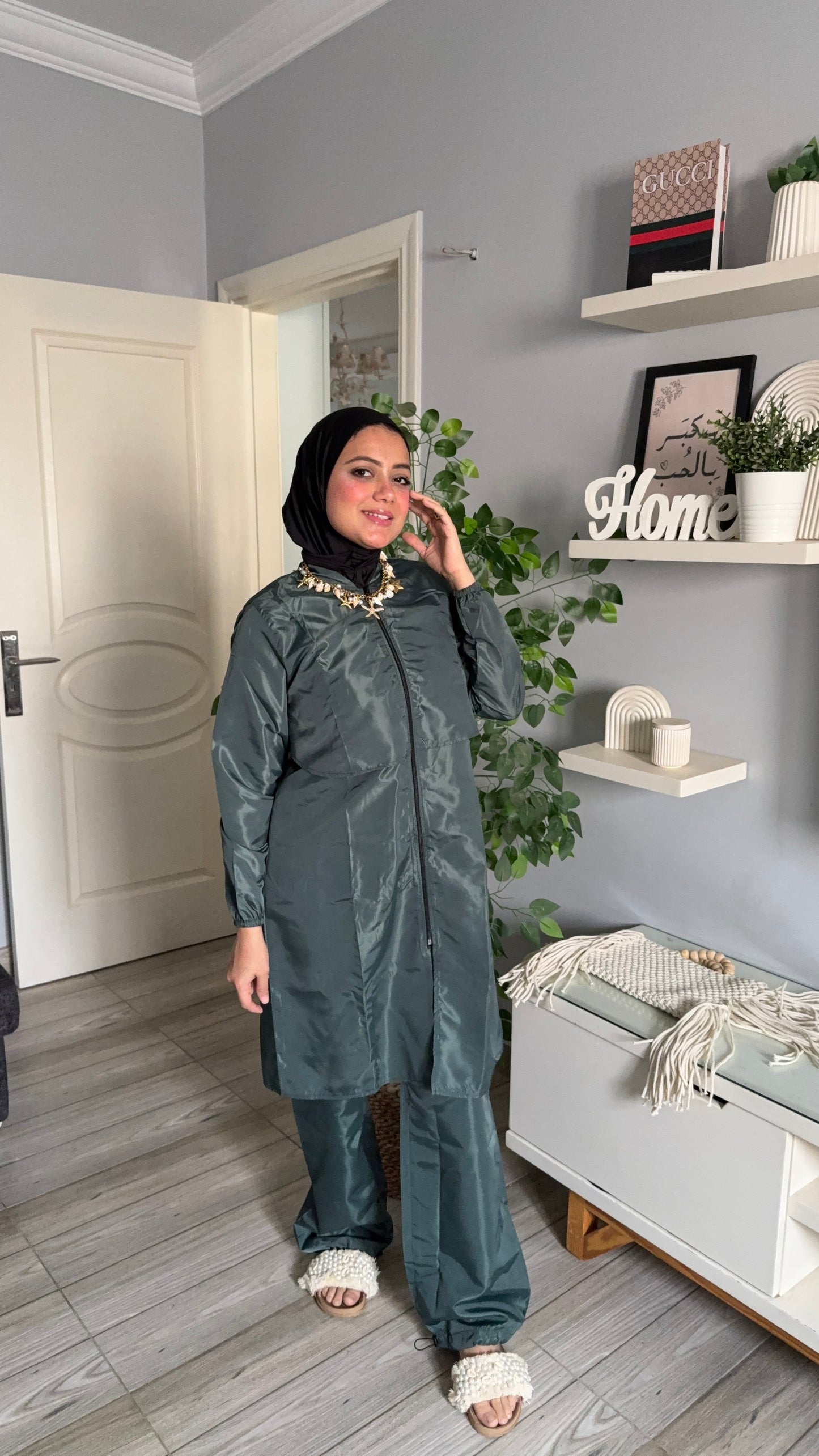 Olive green modest burkini