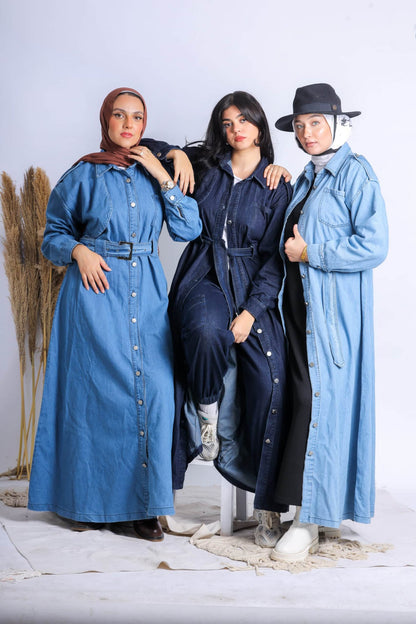 Jeans trench coat