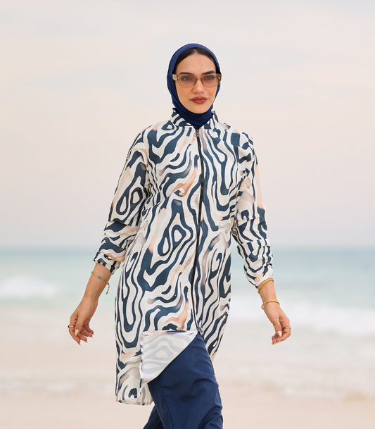 Modest hijab burkini printed Top