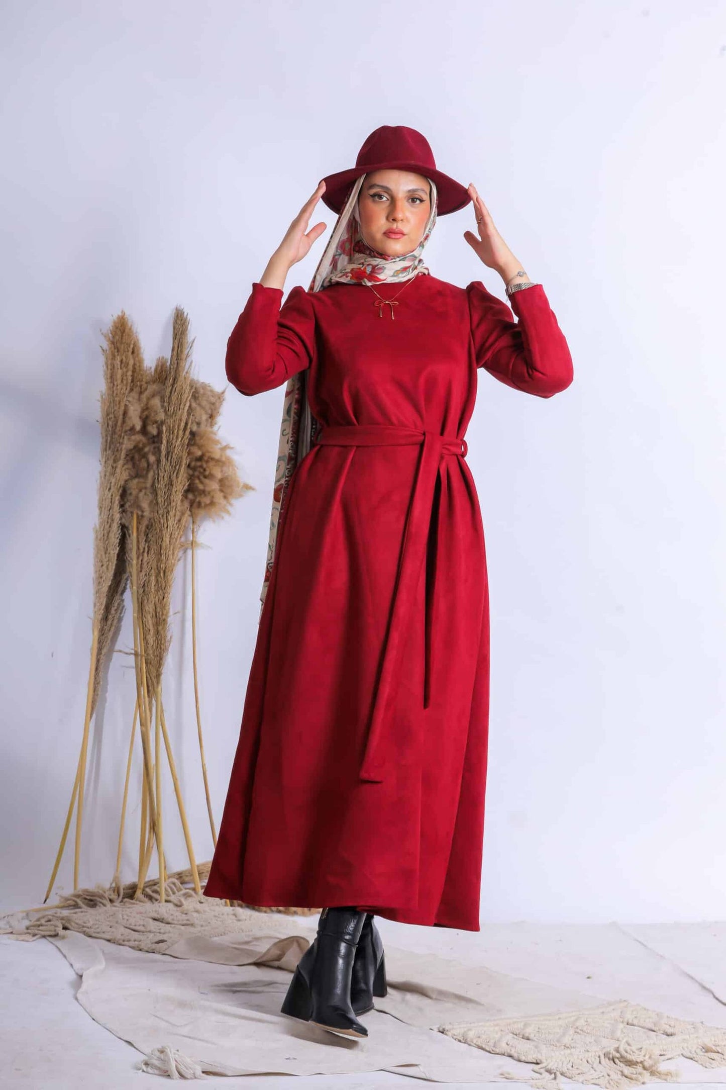 Twisted sleeve dress 