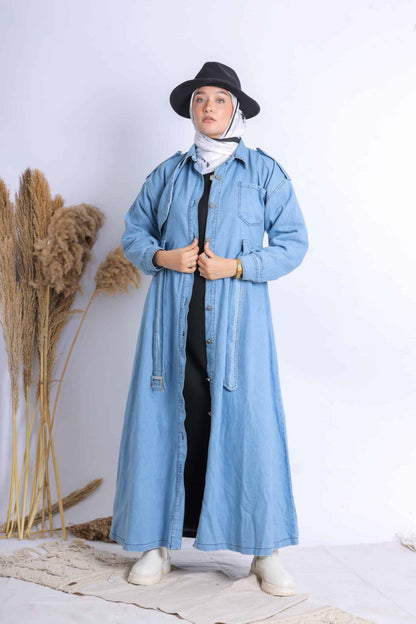 Jeans trench coat