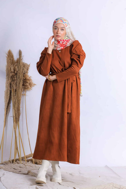 Twisted sleeve dress 