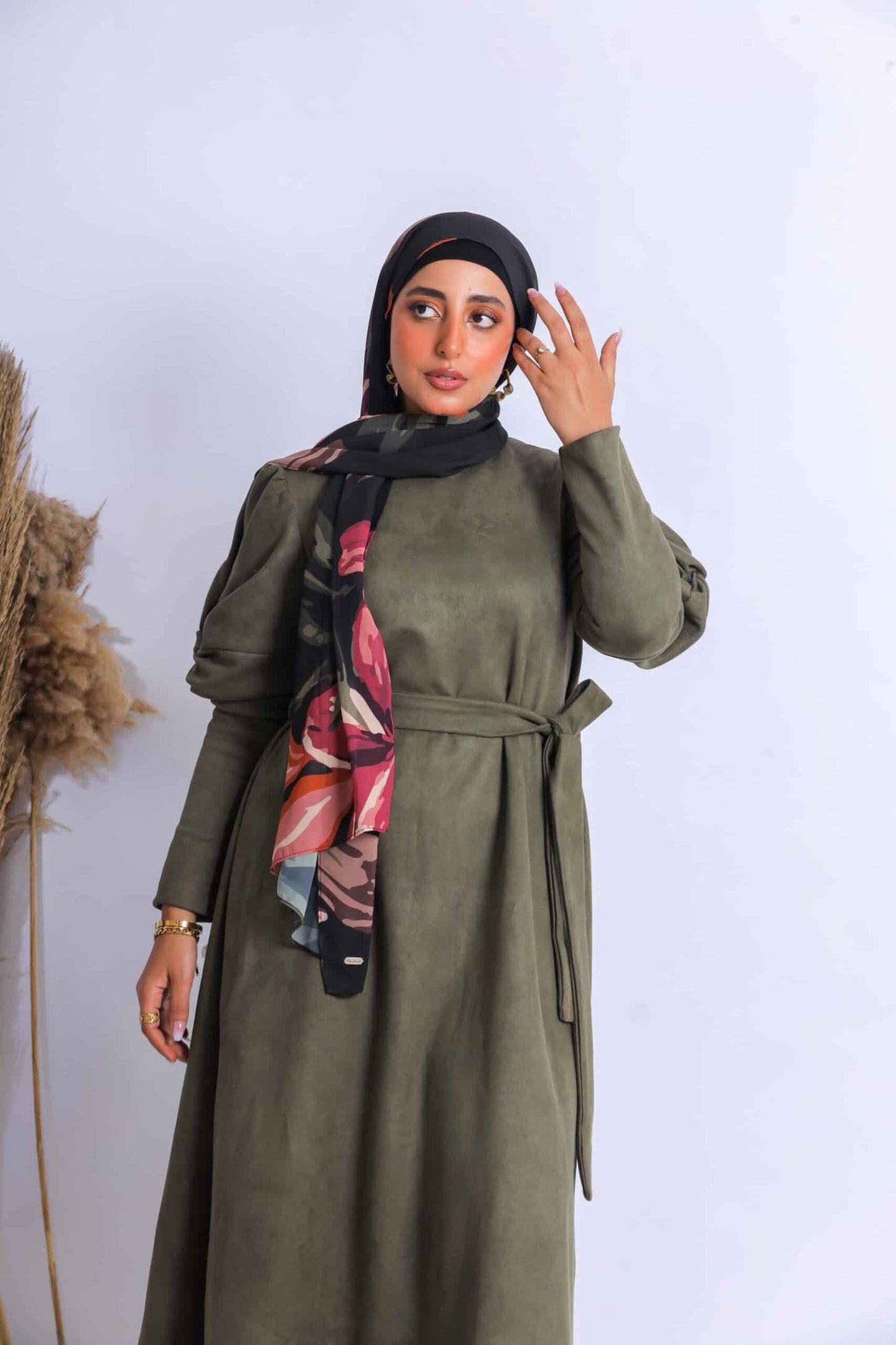 Twisted sleeve dress 