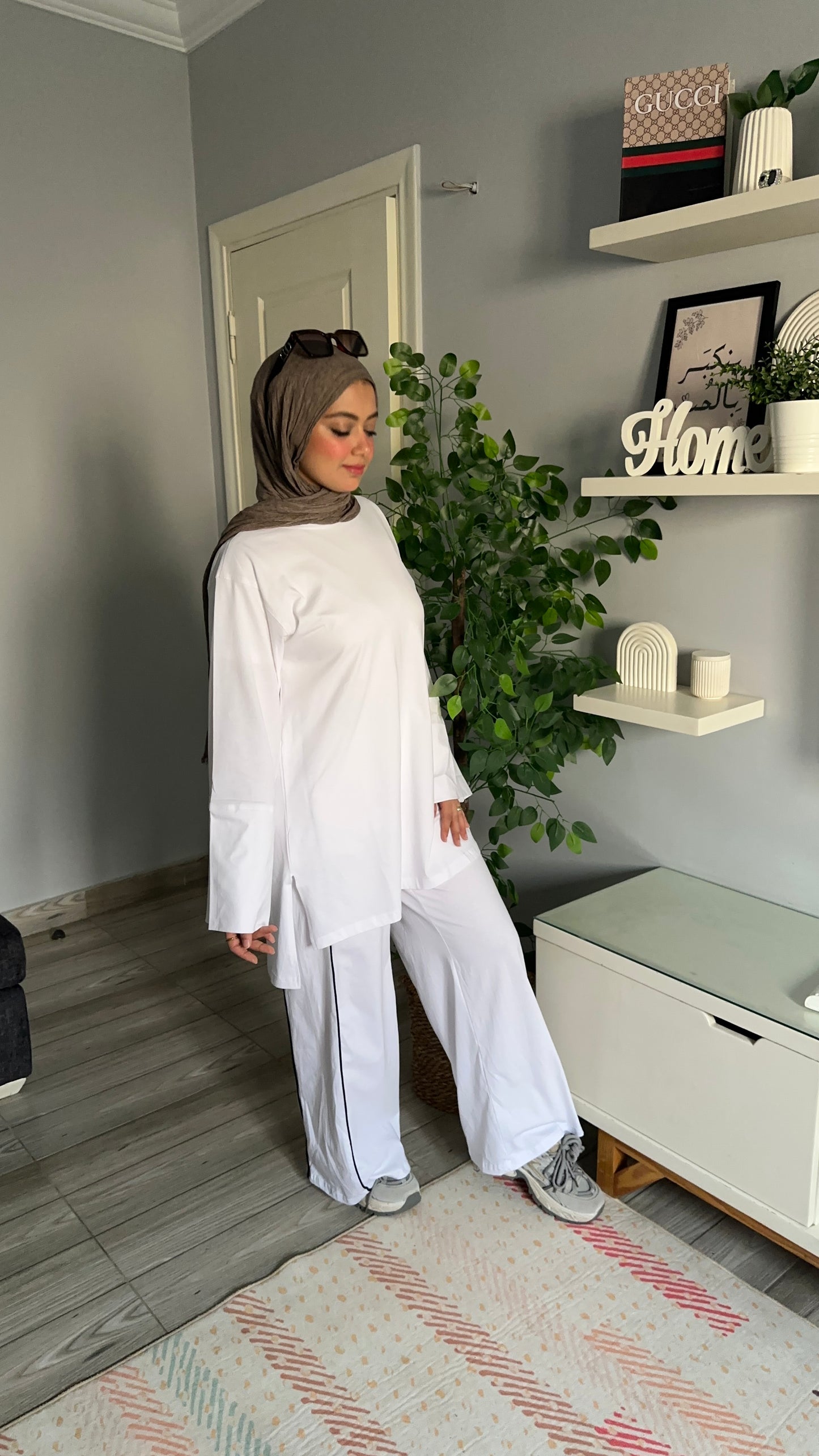 Oversized cotton shirt