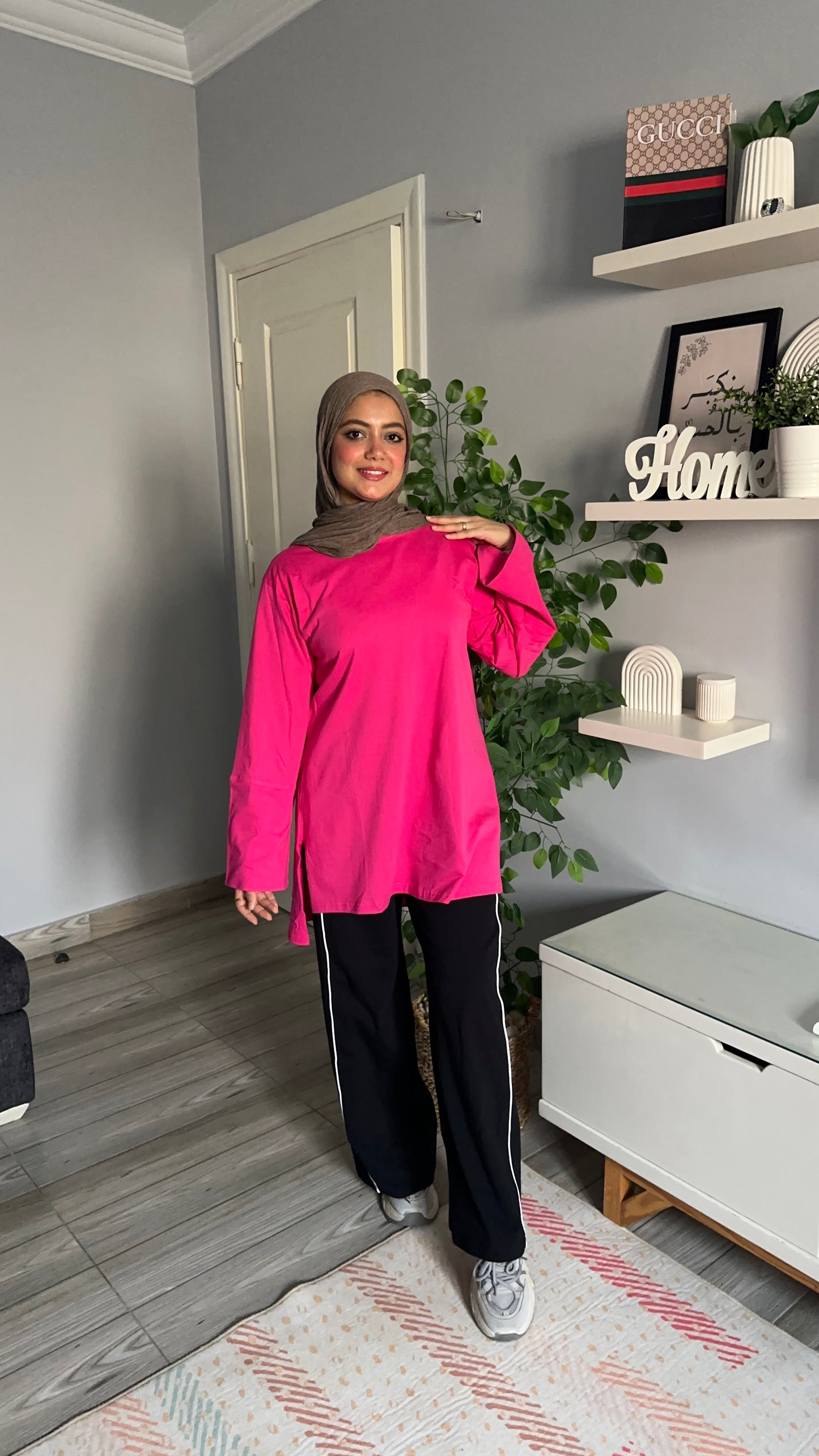 Oversized cotton shirt