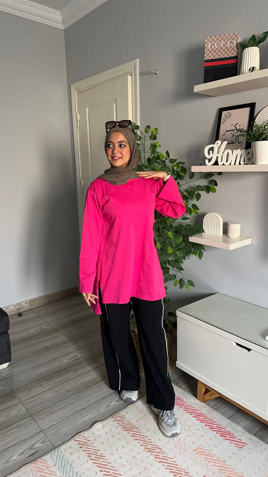 Oversized cotton shirt