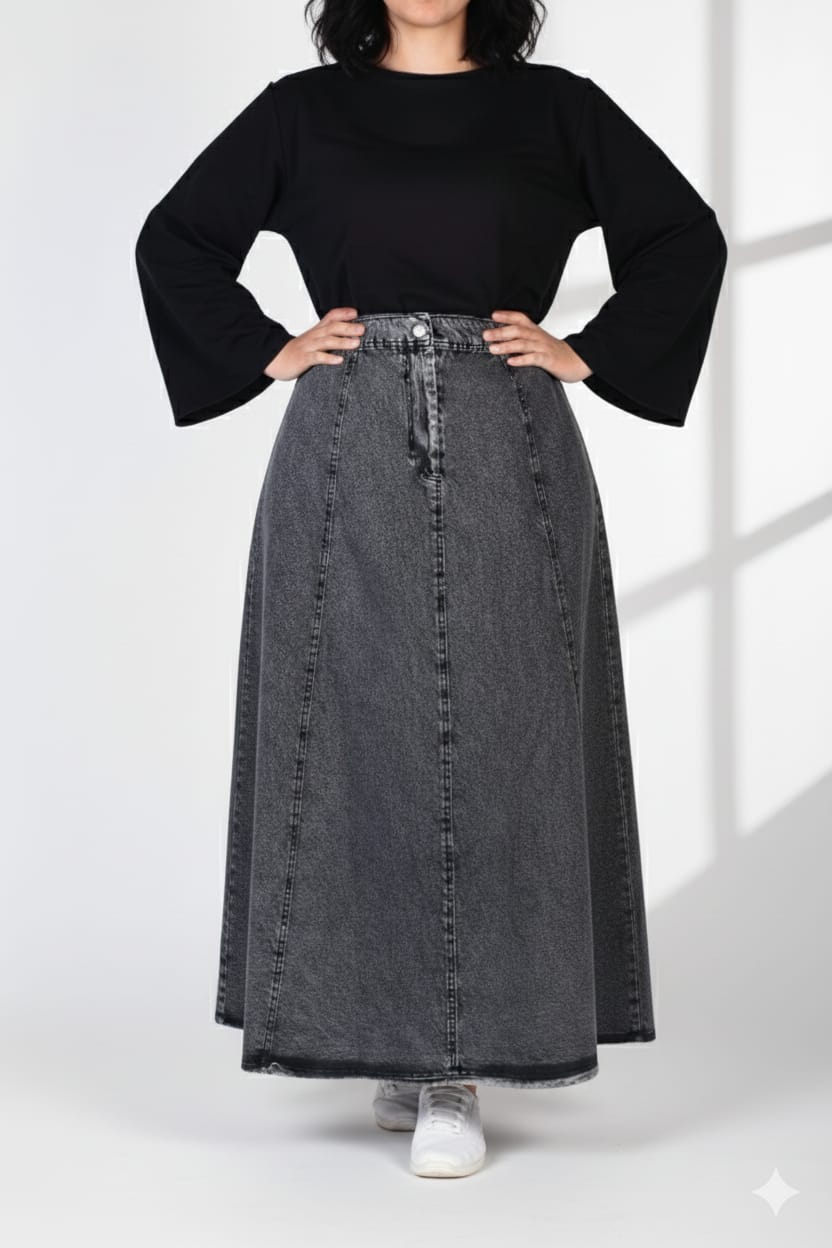 Effortless denim skirt