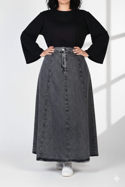 Effortless denim skirt