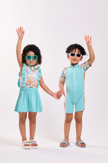 Jumpsuit unisex swimsuit