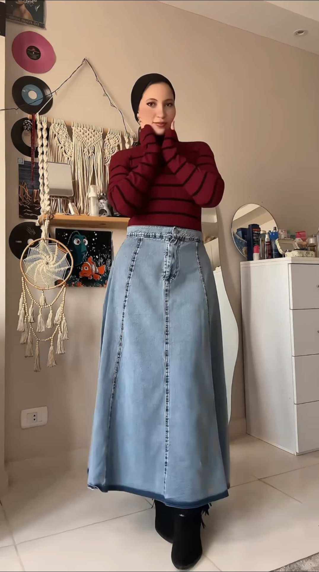 Effortless denim skirt