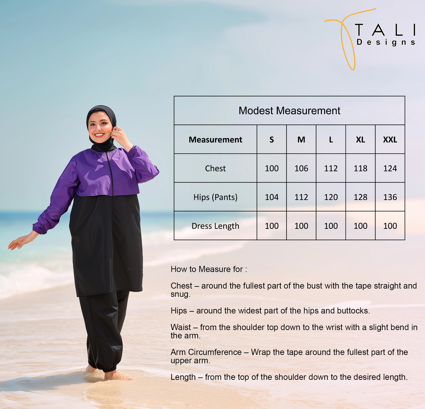Modest hijab burkini
