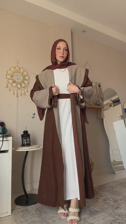 QAMAR  coat abaya