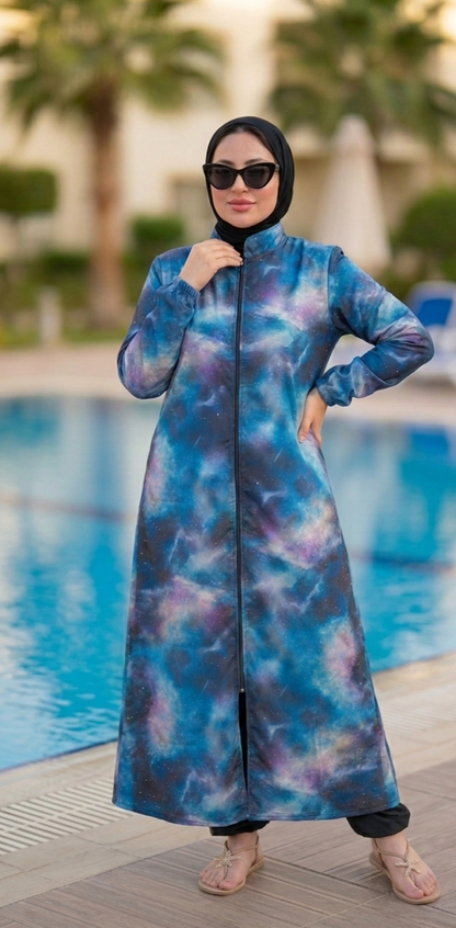 Space modest burkini ( extra long )