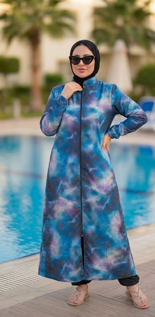 Space modest burkini ( extra long )