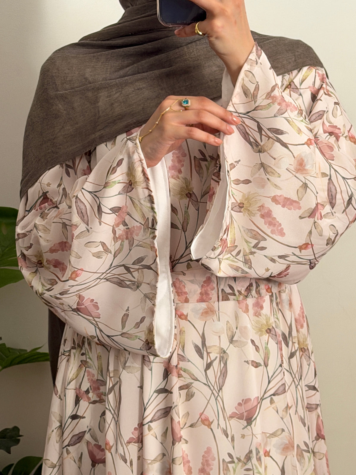 Soft Bloom chiffon dress