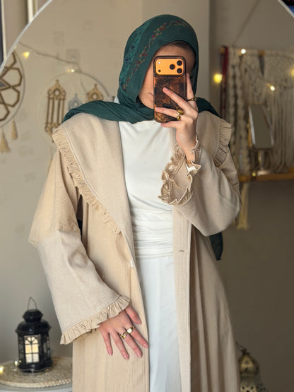 QAMAR  coat abaya
