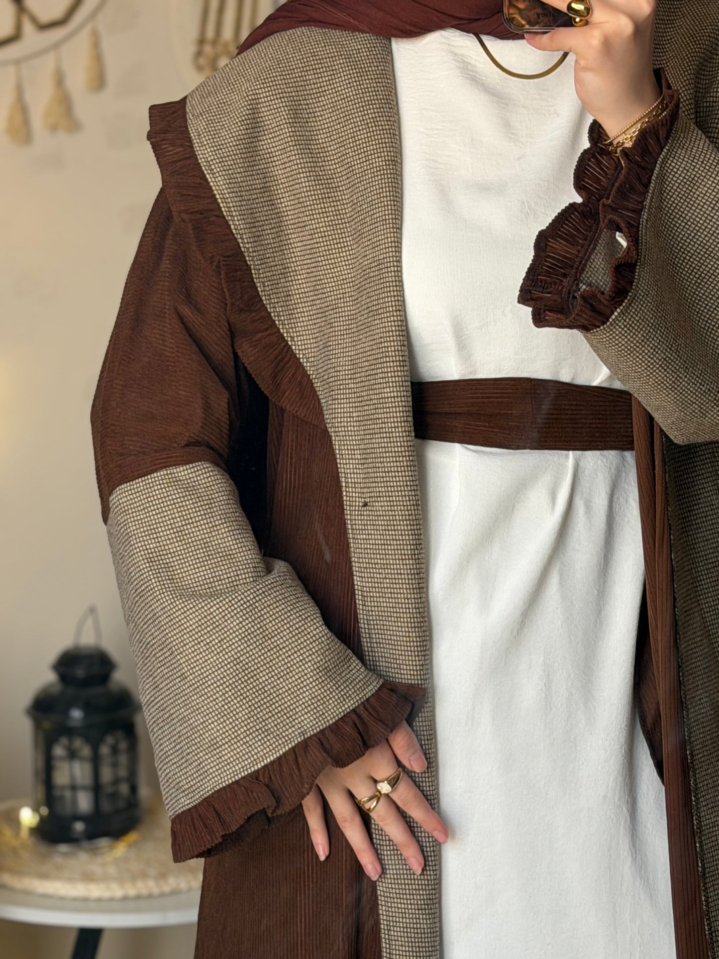 QAMAR  coat abaya