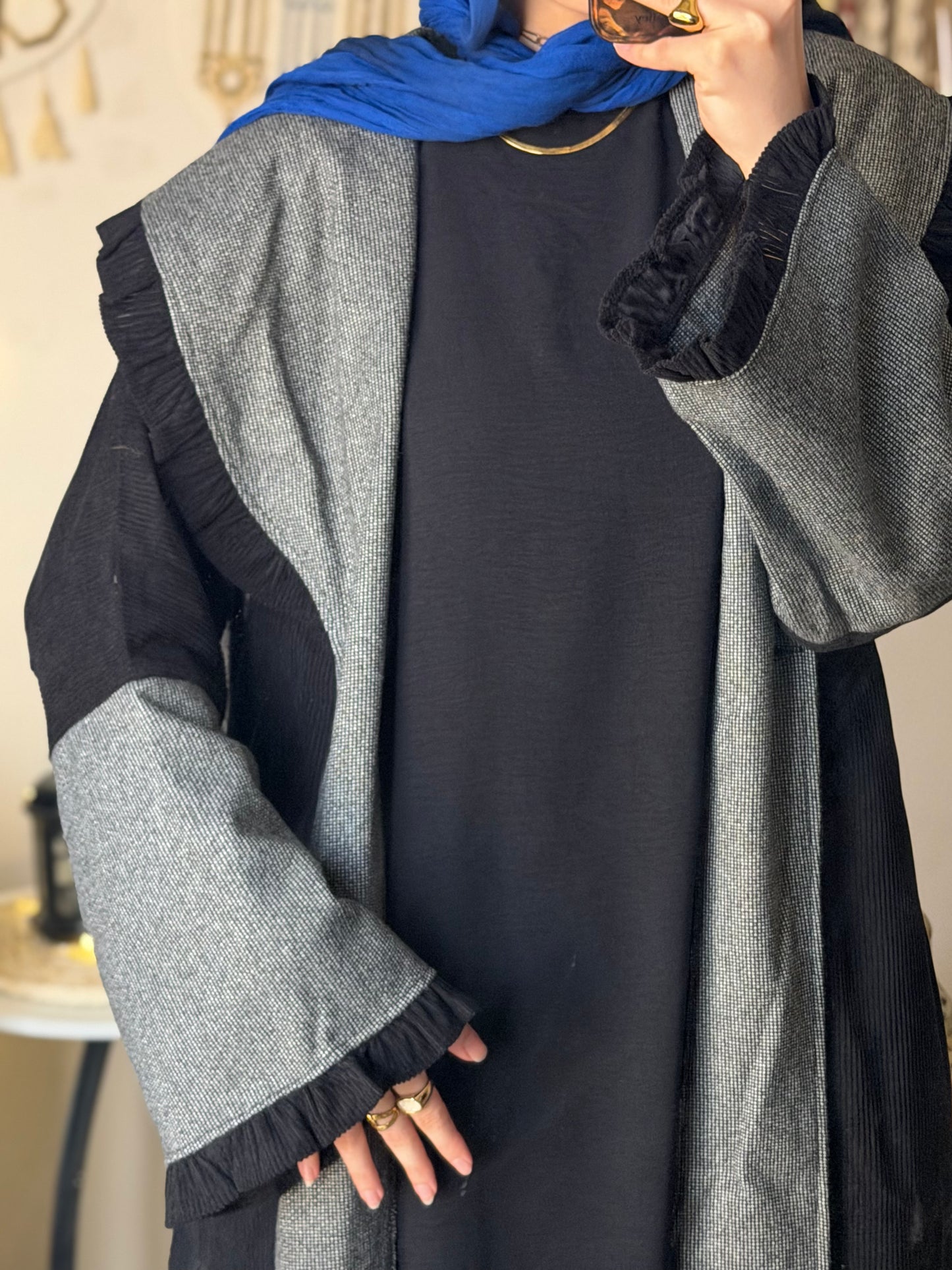 QAMAR  coat abaya