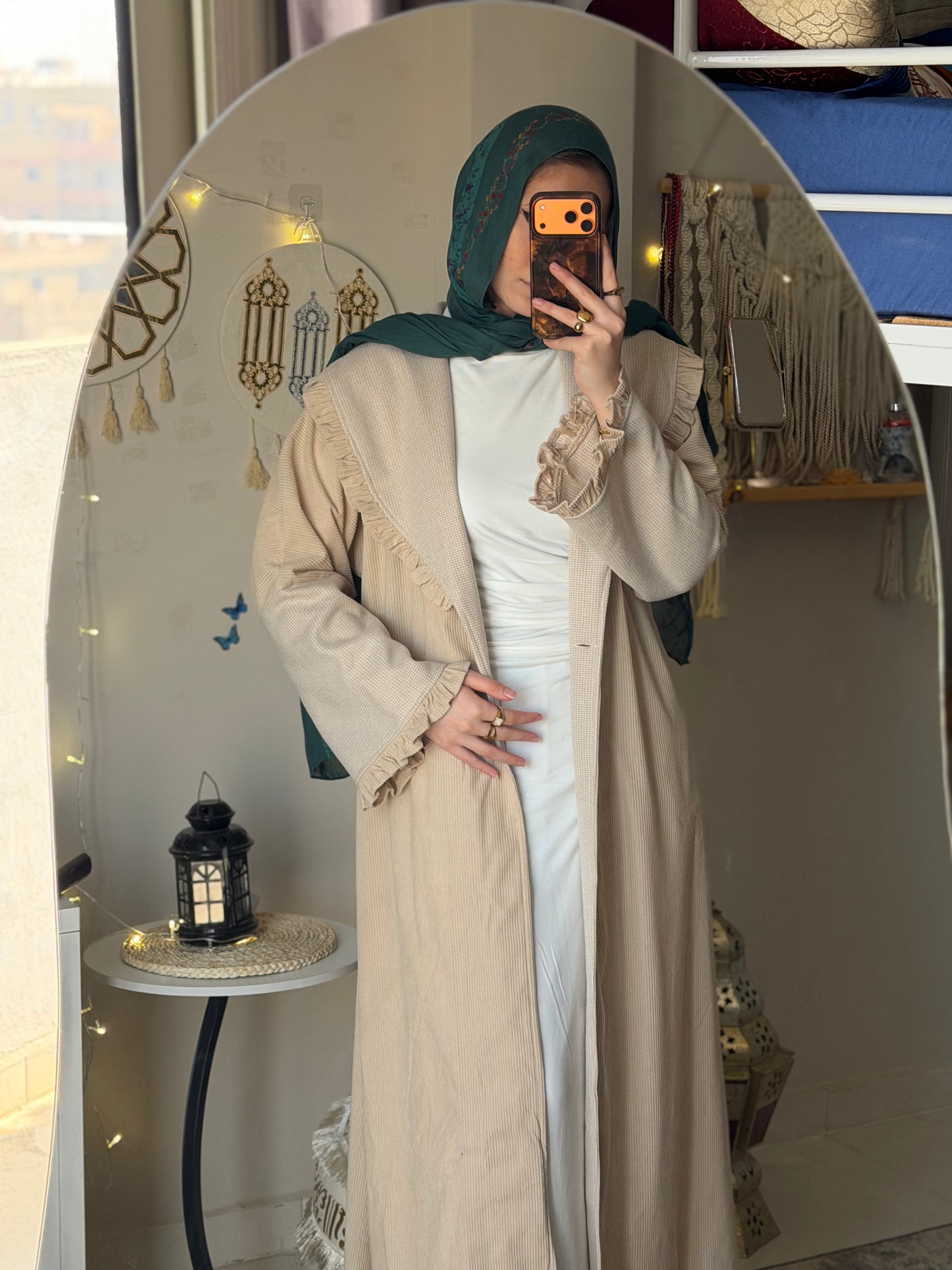 QAMAR  coat abaya