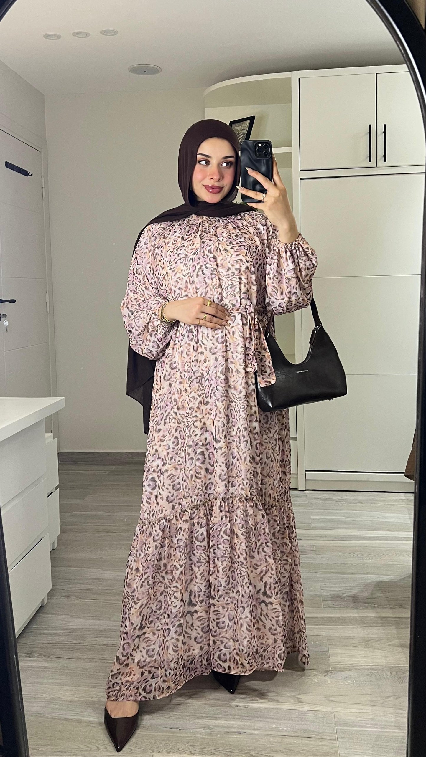 Tala chiffon modest dress