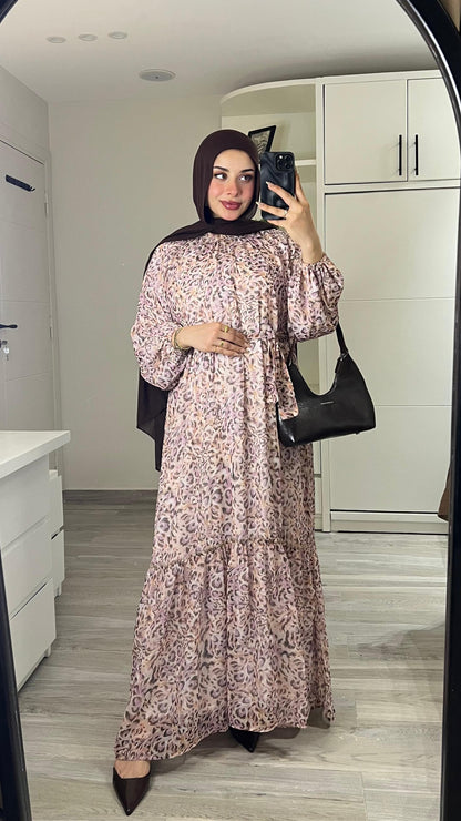 Tala chiffon modest dress
