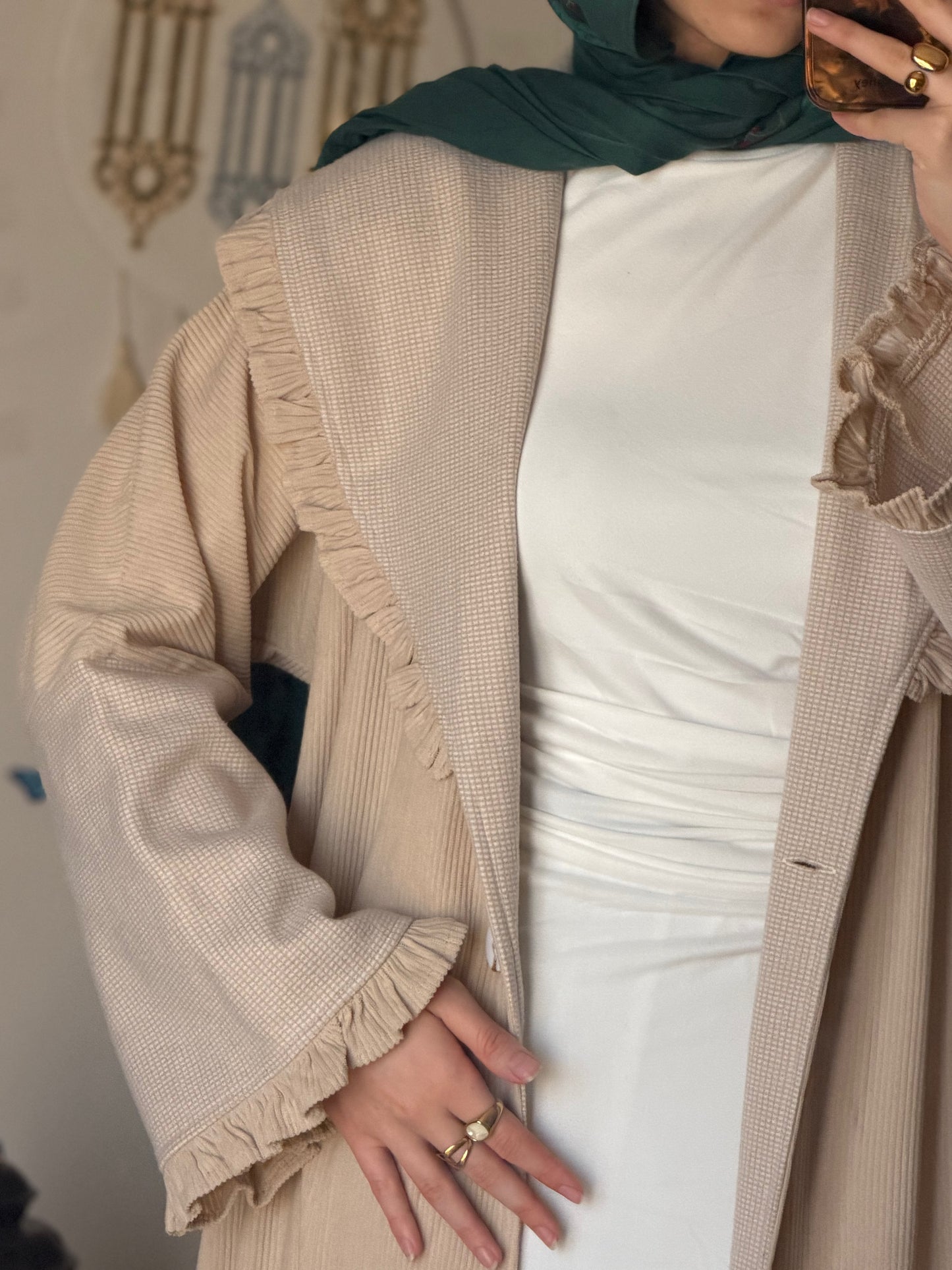 QAMAR  coat abaya