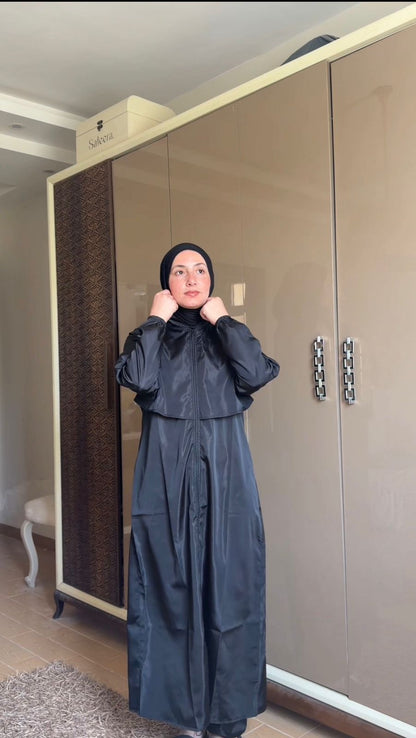 BLACK modest burkini ( extra long )