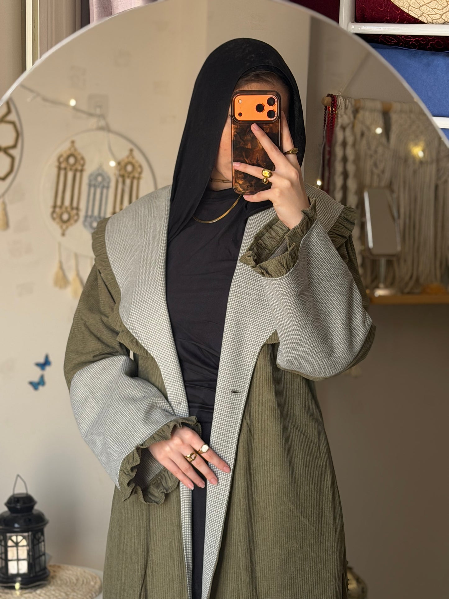 QAMAR  coat abaya