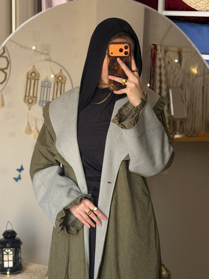 QAMAR  coat abaya