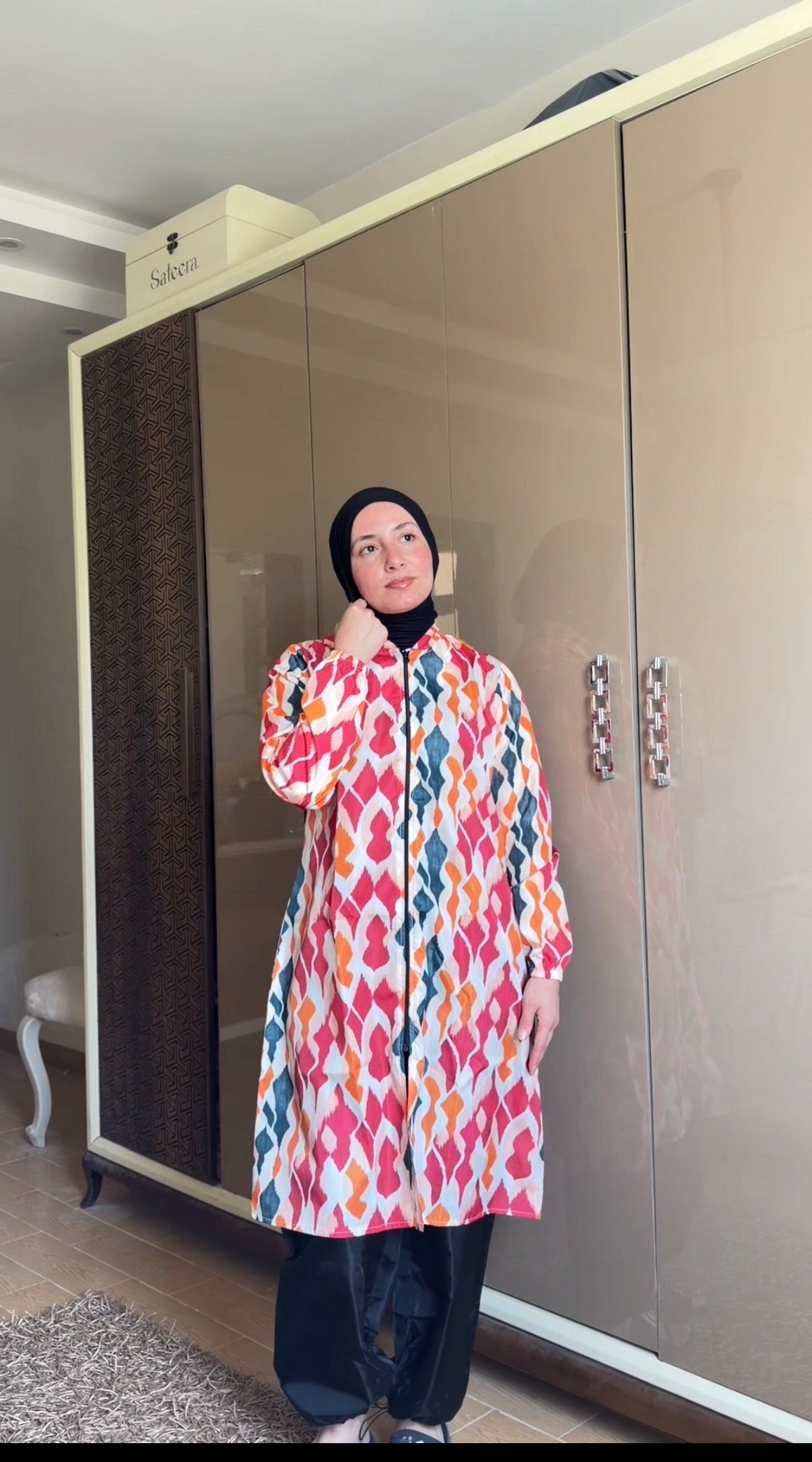 Boho flame modest burkini