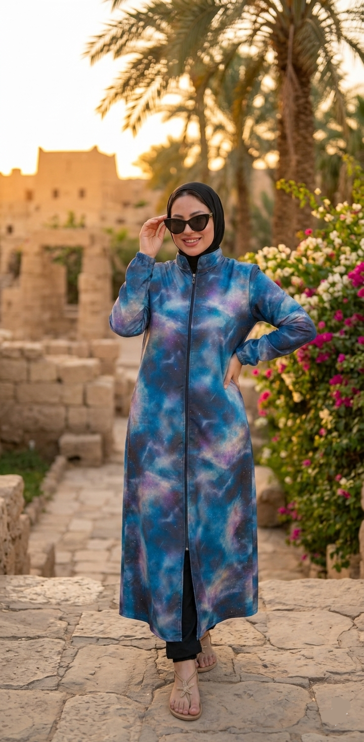 Space modest burkini ( extra long )