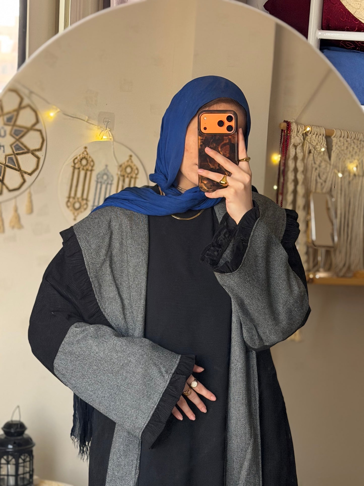 QAMAR  coat abaya