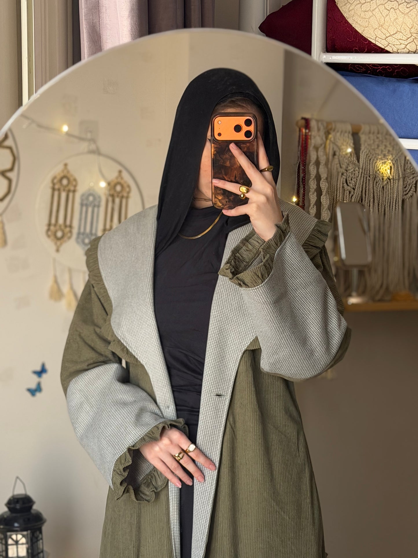 QAMAR  coat abaya