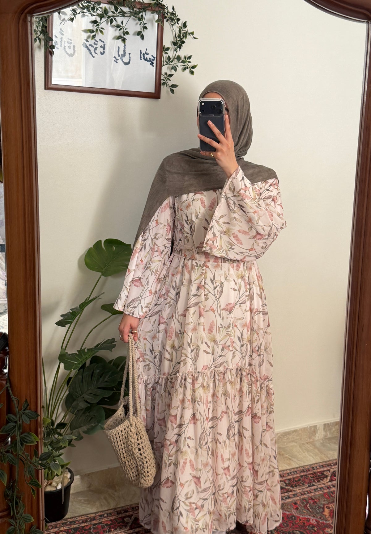 Soft Bloom chiffon dress