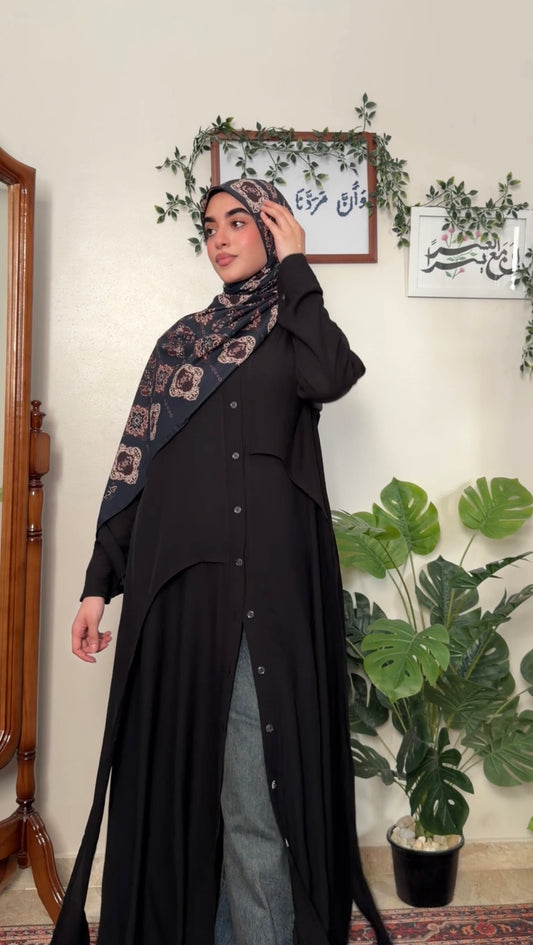 Sandstone layered long shirt