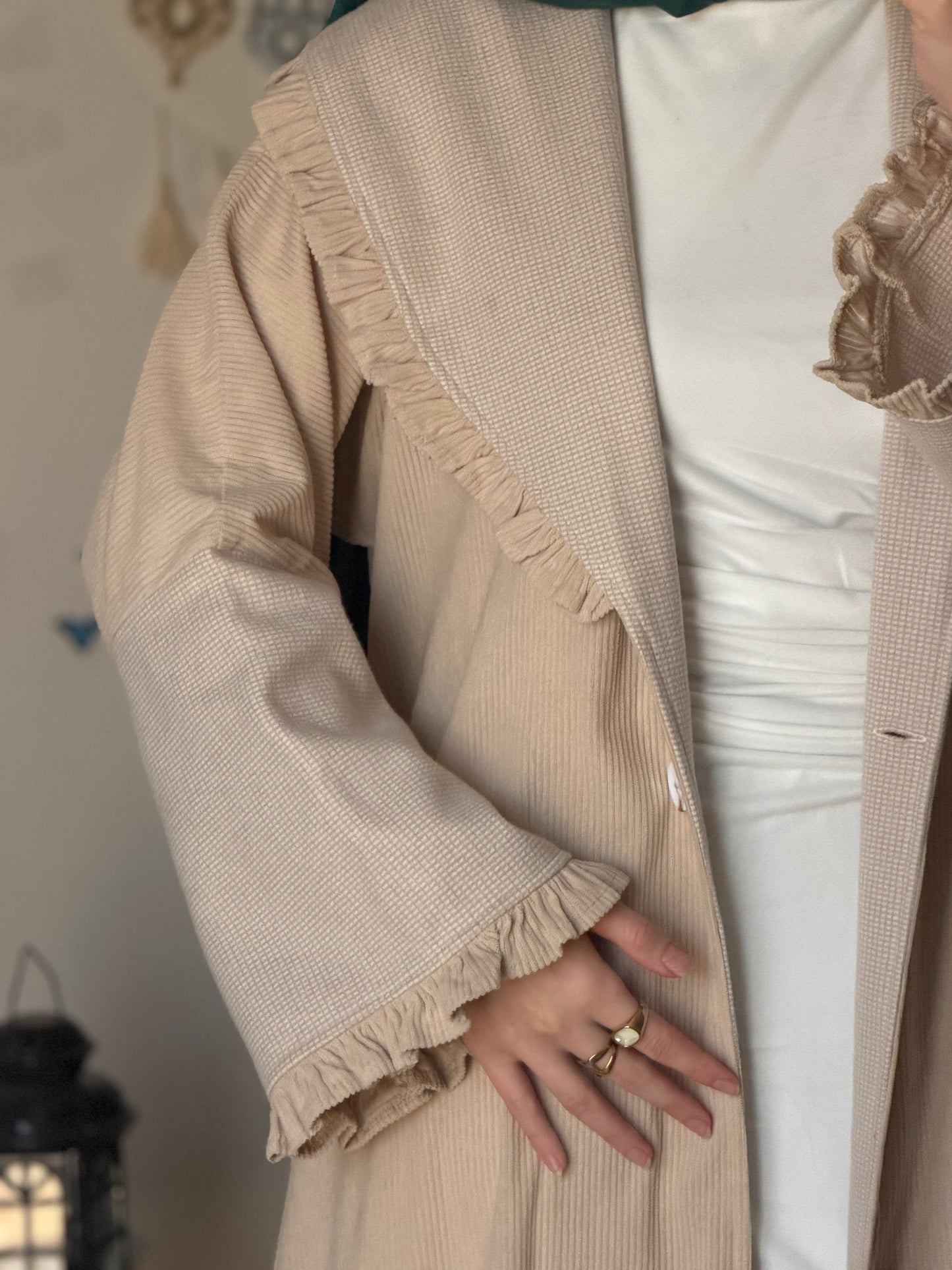 QAMAR  coat abaya
