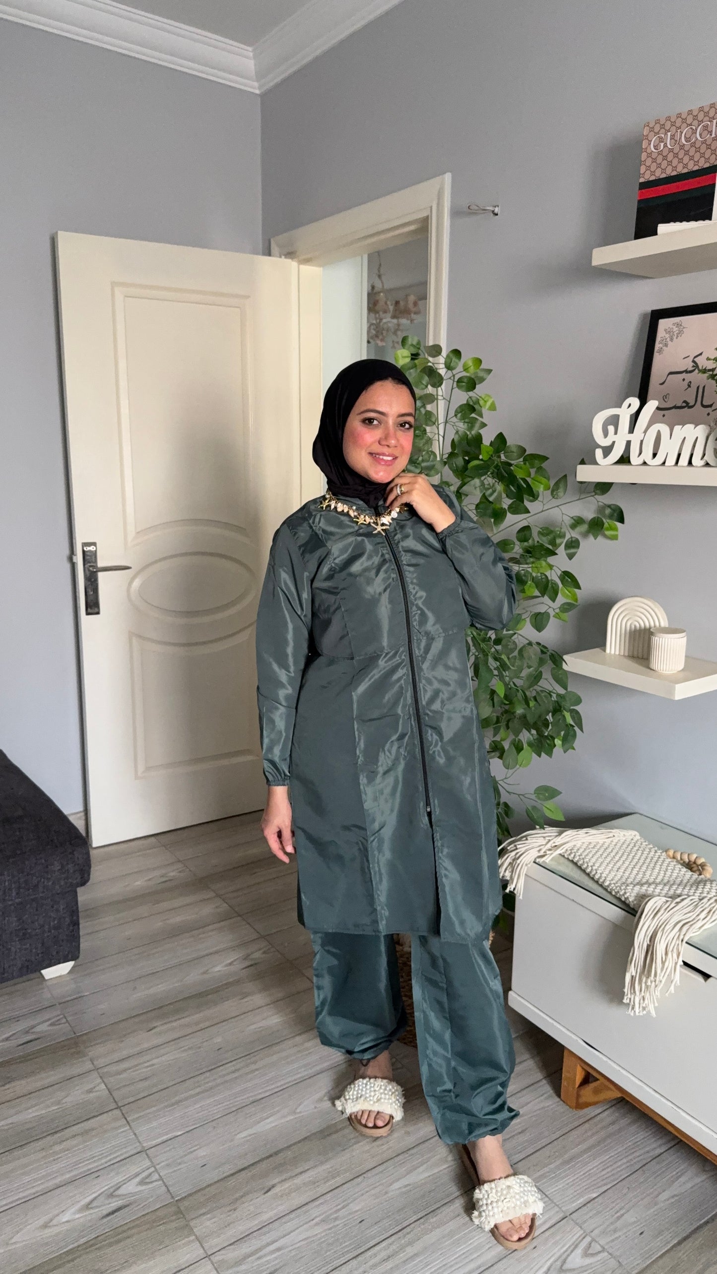 Olive green modest burkini