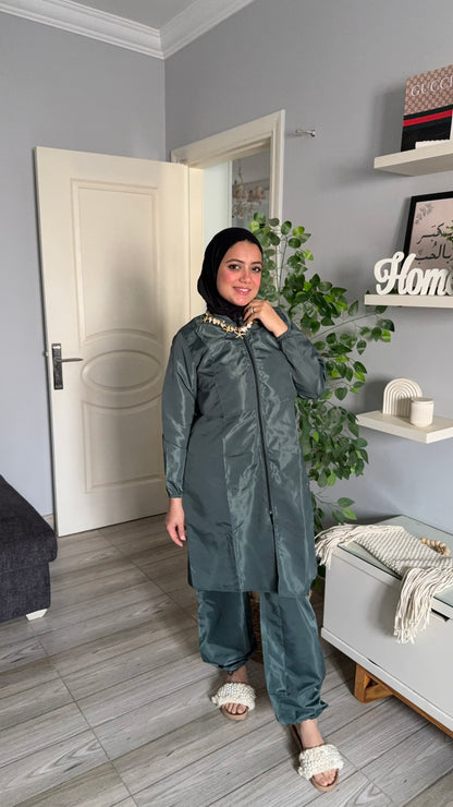 Olive green modest burkini